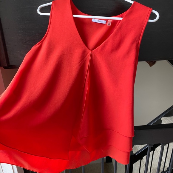 Coral sleeveless blouse - Picture 2 of 4